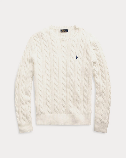ITALIA - Maglione classico RL in cotone a trecce